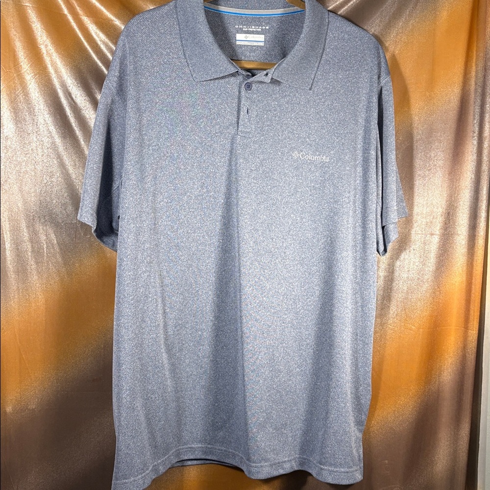 Columbia Heathered Gray Polo Shirt‎ with Omni-shade Xxl. ii